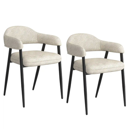 Archer Modern Fabric Dining Chairs Set of 2