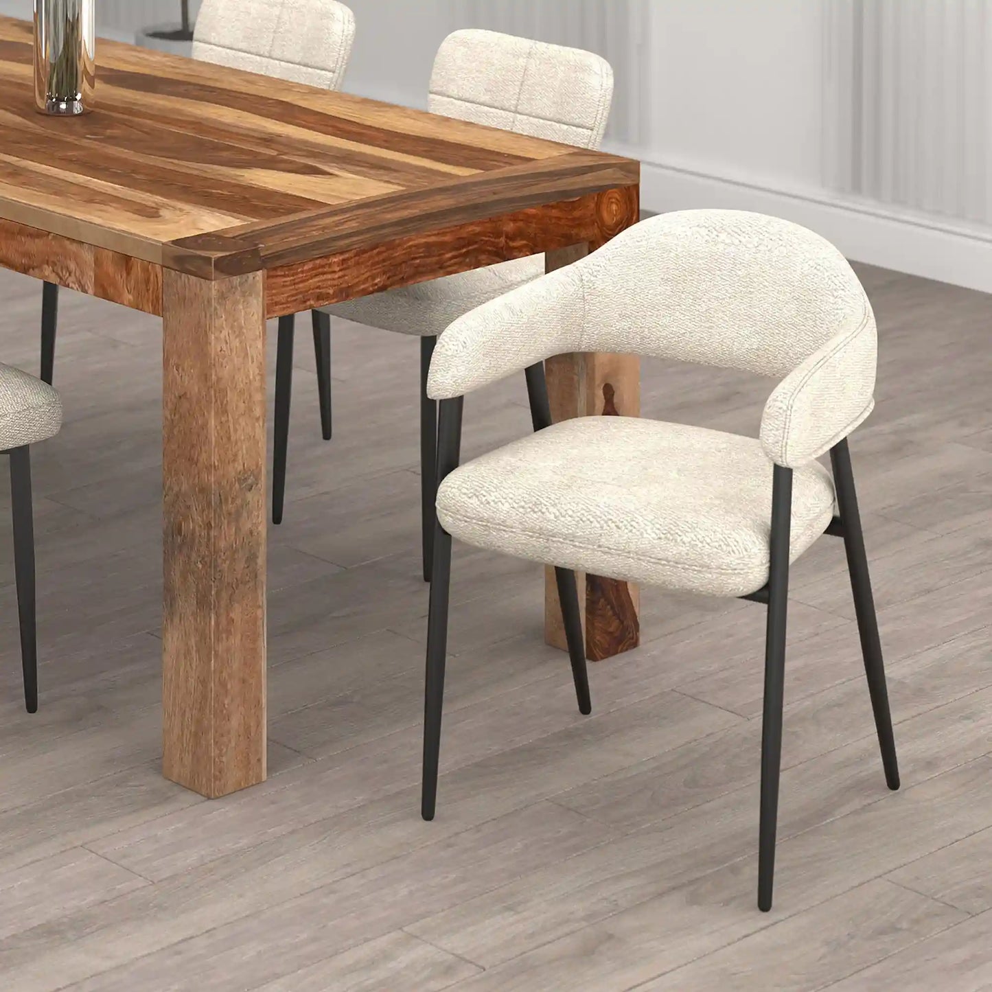 Archer Modern Fabric Dining Chairs Set of 2
