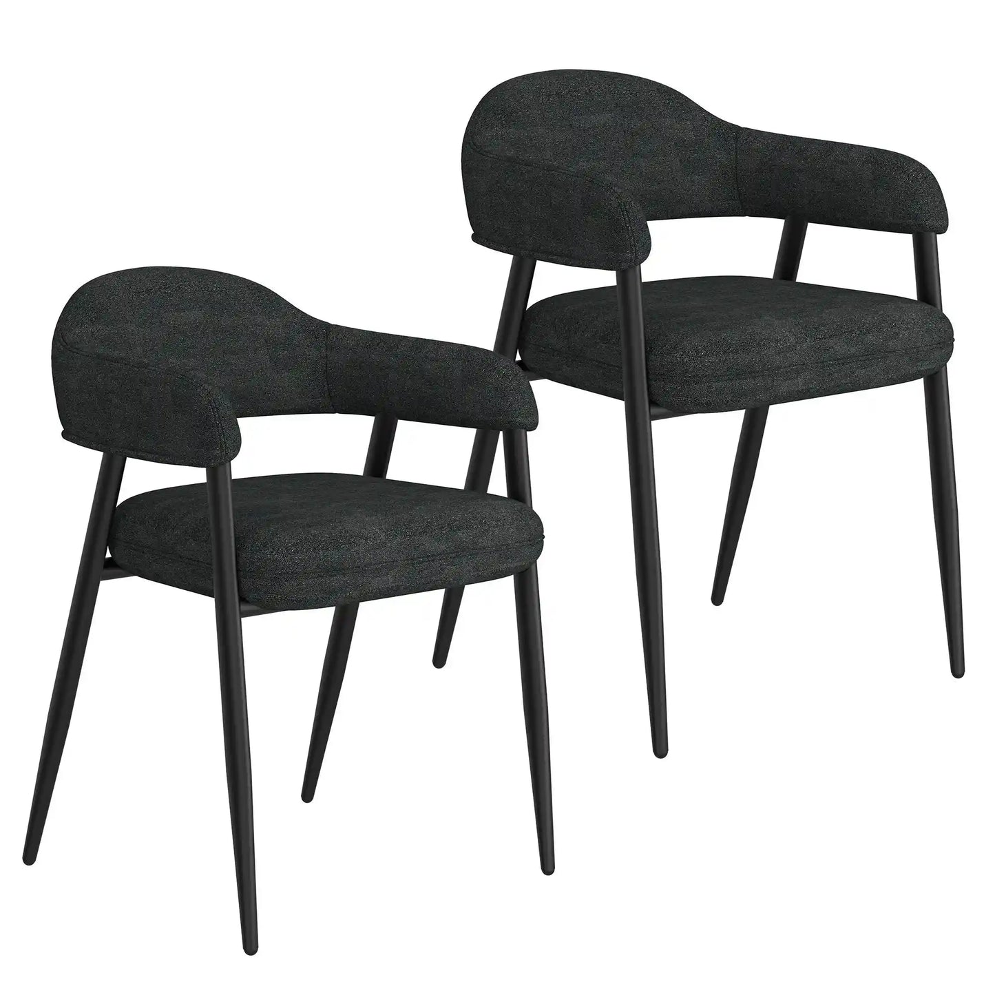 Archer Modern Fabric Dining Chairs Set of 2
