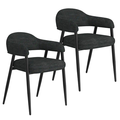 Archer Modern Fabric Dining Chairs Set of 2