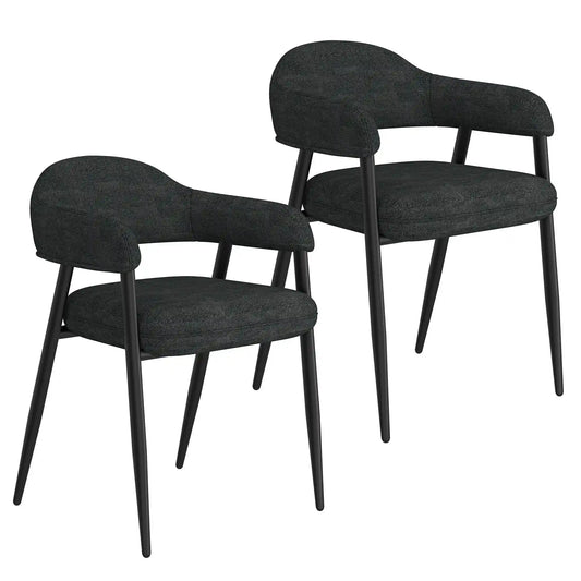 Archer Modern Fabric Dining Chairs Set of 2