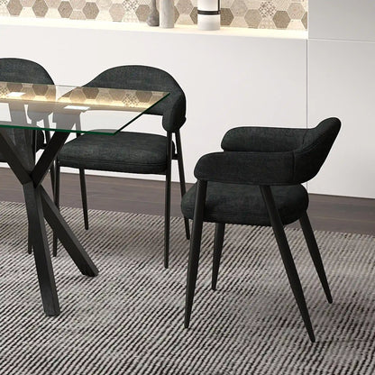 Archer Modern Fabric Dining Chairs Set of 2