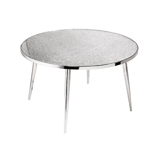 Aries Round Shaped Stainless Steel Coffee Table