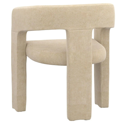Beige Upholstered Dining Chairs Set of 2 – Modern Chenille Comfort