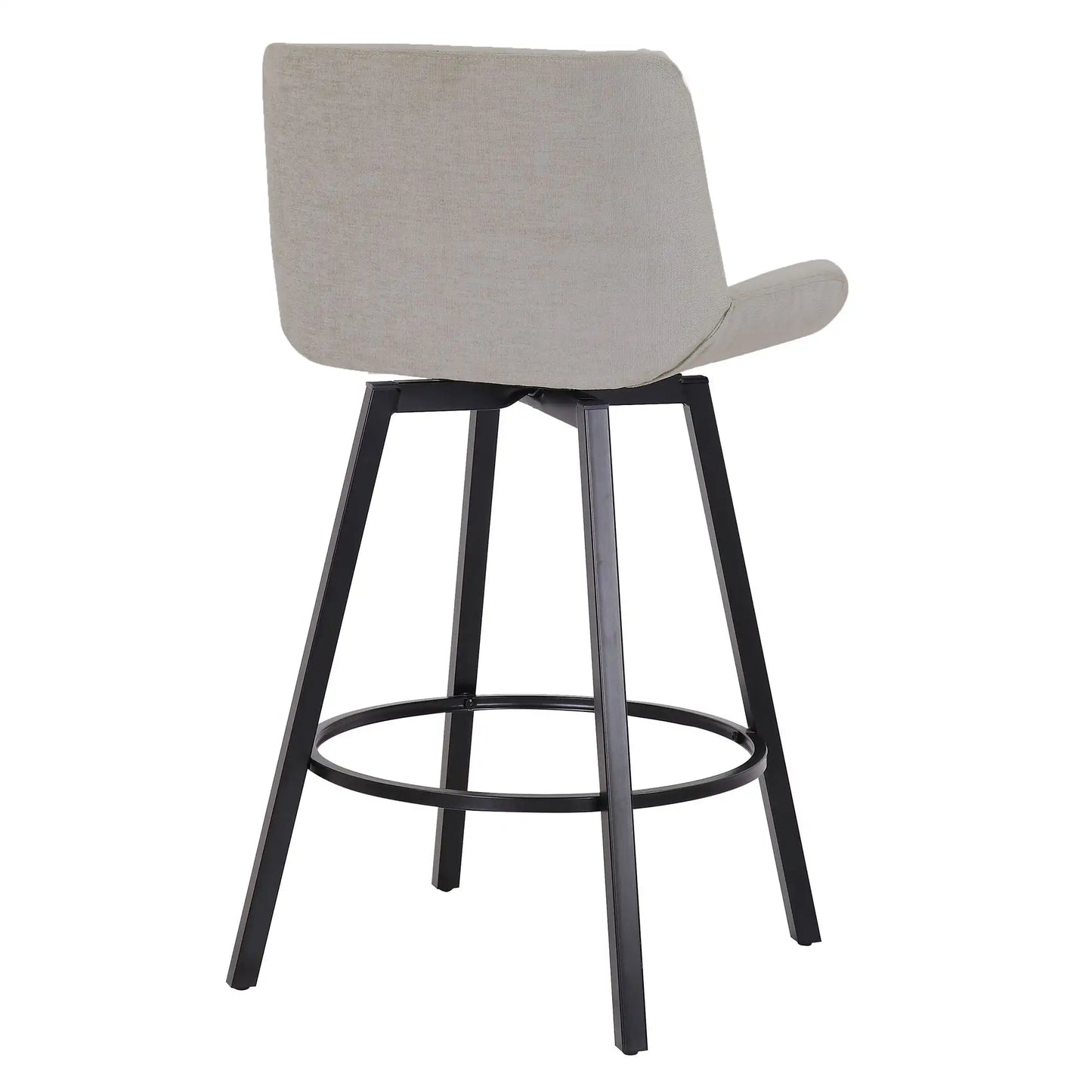 Fern 26 Swivel Counter Stools with Black Metal Frame - Set of 2