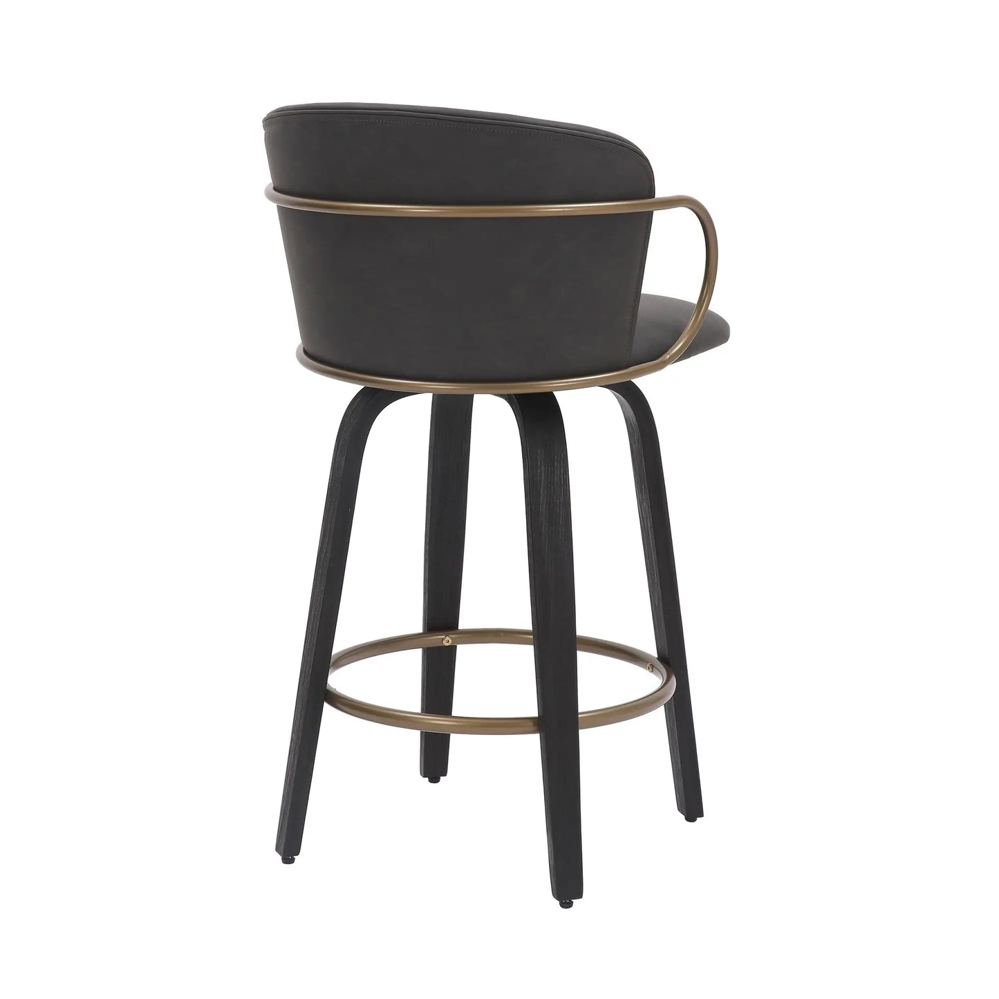 Lawson  26 Faux Leather Swivel Counter Stools - Set of 2