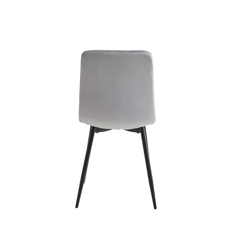 back of light grey dining chair