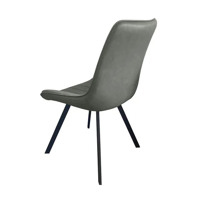 Back of Grey dining chair
