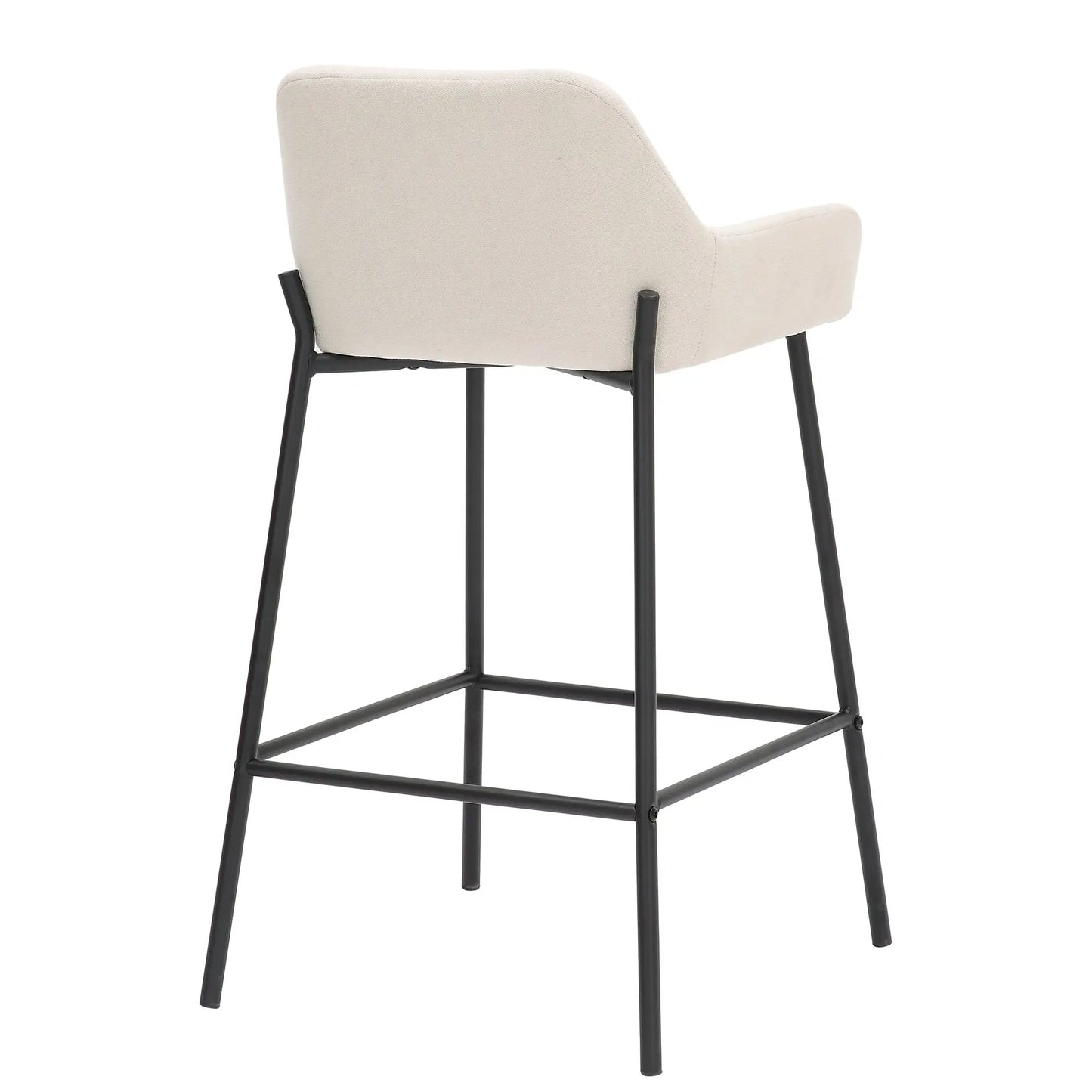 Baily Fixed Height Fabric Counter Stools Set of 2 – 26 Seat Height