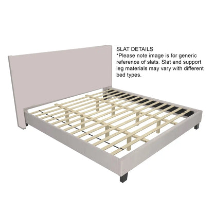 Lumina 78″  Blue Velvet King Bed with LED Light