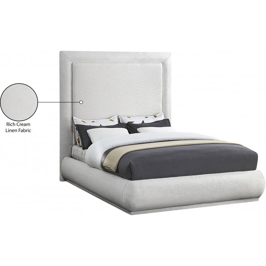 Modern Fabric Queen Bed 