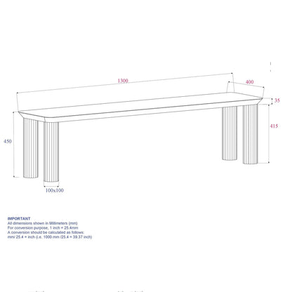 SangraKazan 6pc Solid Wood Dining Set With Bench Fabric Chairs