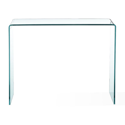 Bent Glass Console Table – Sleek 12mm Clear Curved Glass Design