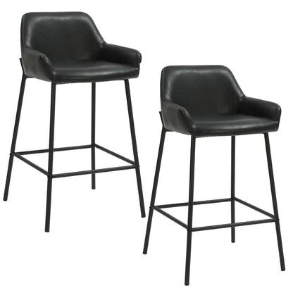 Baily 26" Faux Leather Counter Stools Set of 2