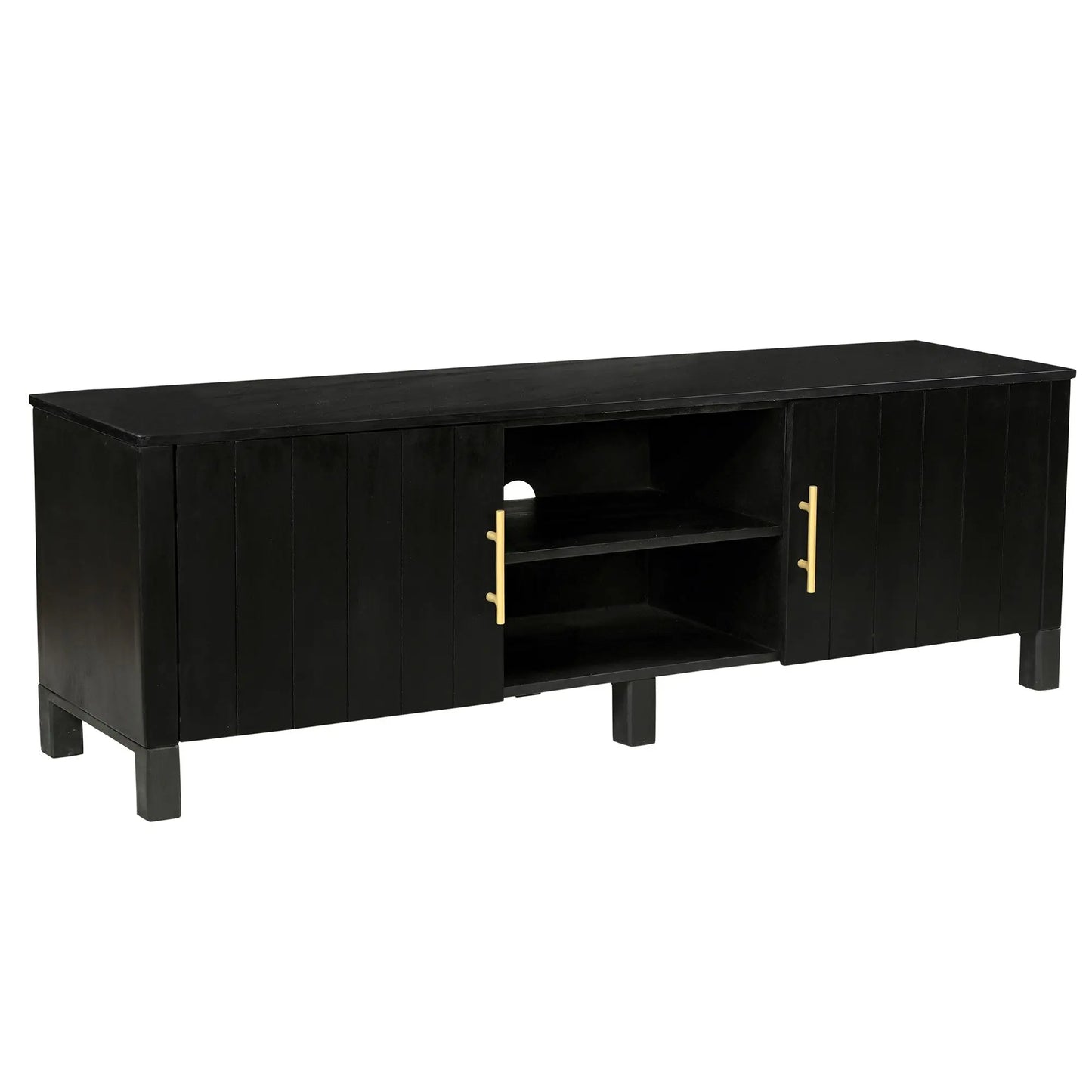 Camden Modern Wood TV Stand – Storage for TVs up to 70