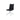 Black Leather-Look Dining Chairs – Starburst Chrome Metal Legs - 2pcs