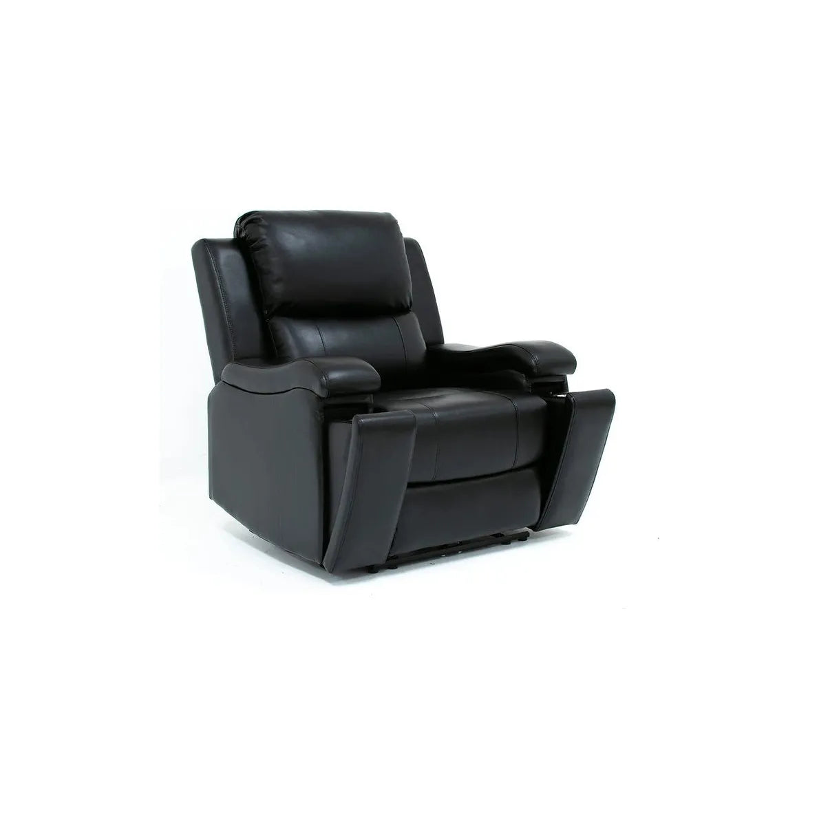 Black Leather Gel Power Recliner Chair at affordable  price