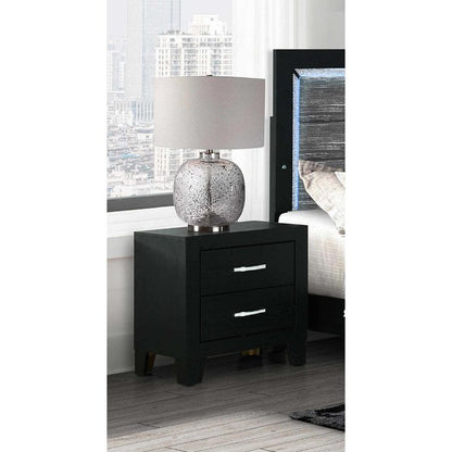 Black nightstand 