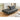 Black pu sofa bed 