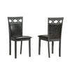 Black PU Dining Chairs Set