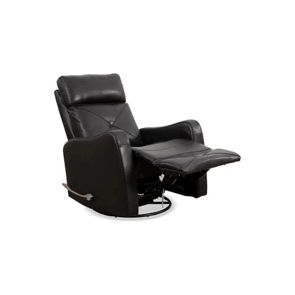 Black leather recliner chair 