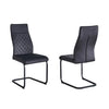 Black  Velvet Dining Chair set