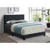 Black Velvet Queen Bed