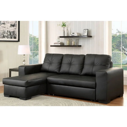 Black sectional sofa for living room 