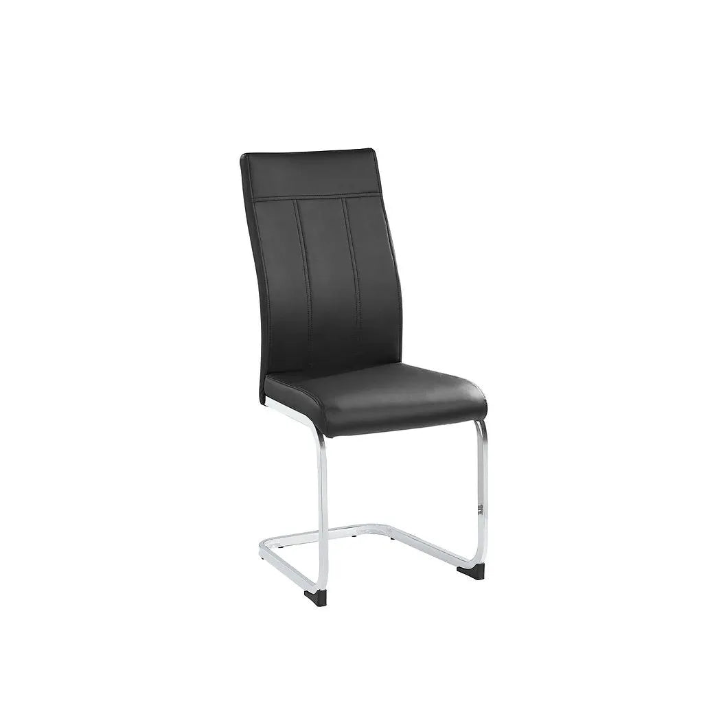Black velvet chairs