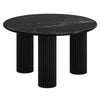 Jilsa Marble Coffee Table With Solid Mango Wood Base