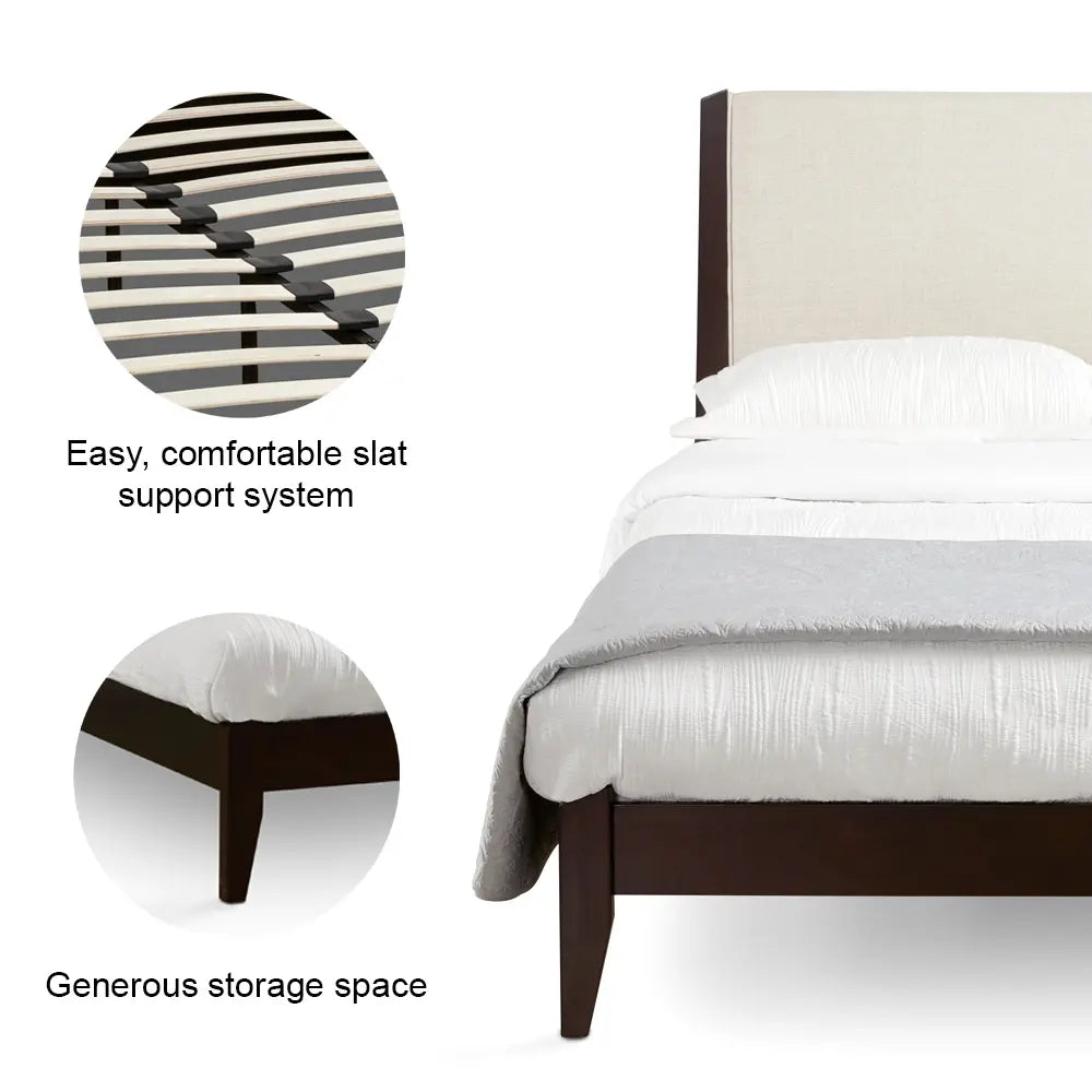 Blanca Solid Wood King Bed for Stylish Bedrooms