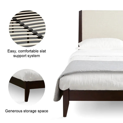 Blanca Solid Wood King Bed for Stylish Bedrooms