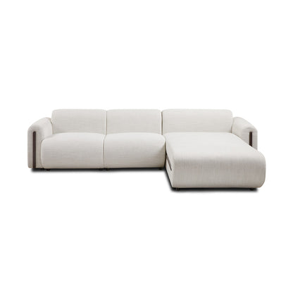 Brenton Sectional Sofa With Customizable Linen Upholstery