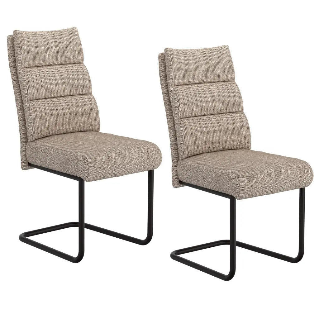 Brodi Modern Dining Chairs Set of 2 – Chenille Fabric