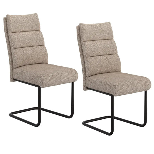 Brodi Modern Dining Chairs Set of 2 – Chenille Fabric