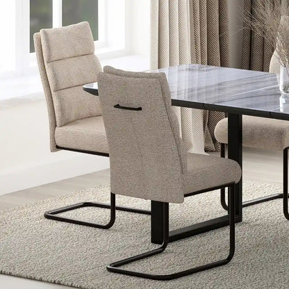 Brodi Modern Dining Chairs Set of 2 – Chenille Fabric