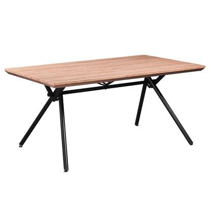 Bronx 63 Rectangular Modern Wood Dining Table –  Natural Finish