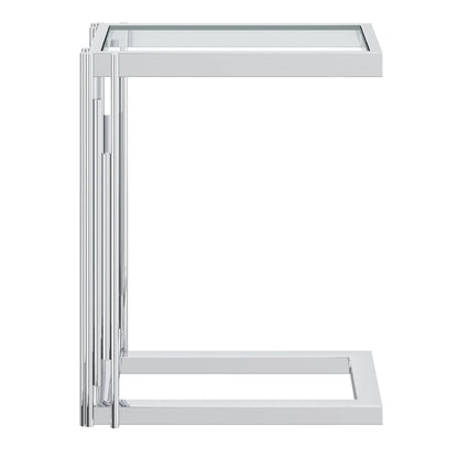 Estrel C-Shaped Side Table for Sofa or Living Room