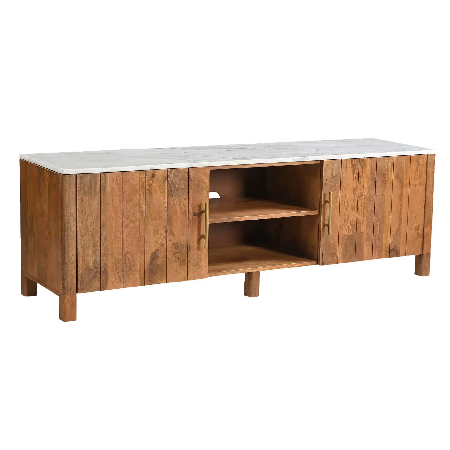 Camden Modern Wood TV Stand – Storage for TVs up to 70