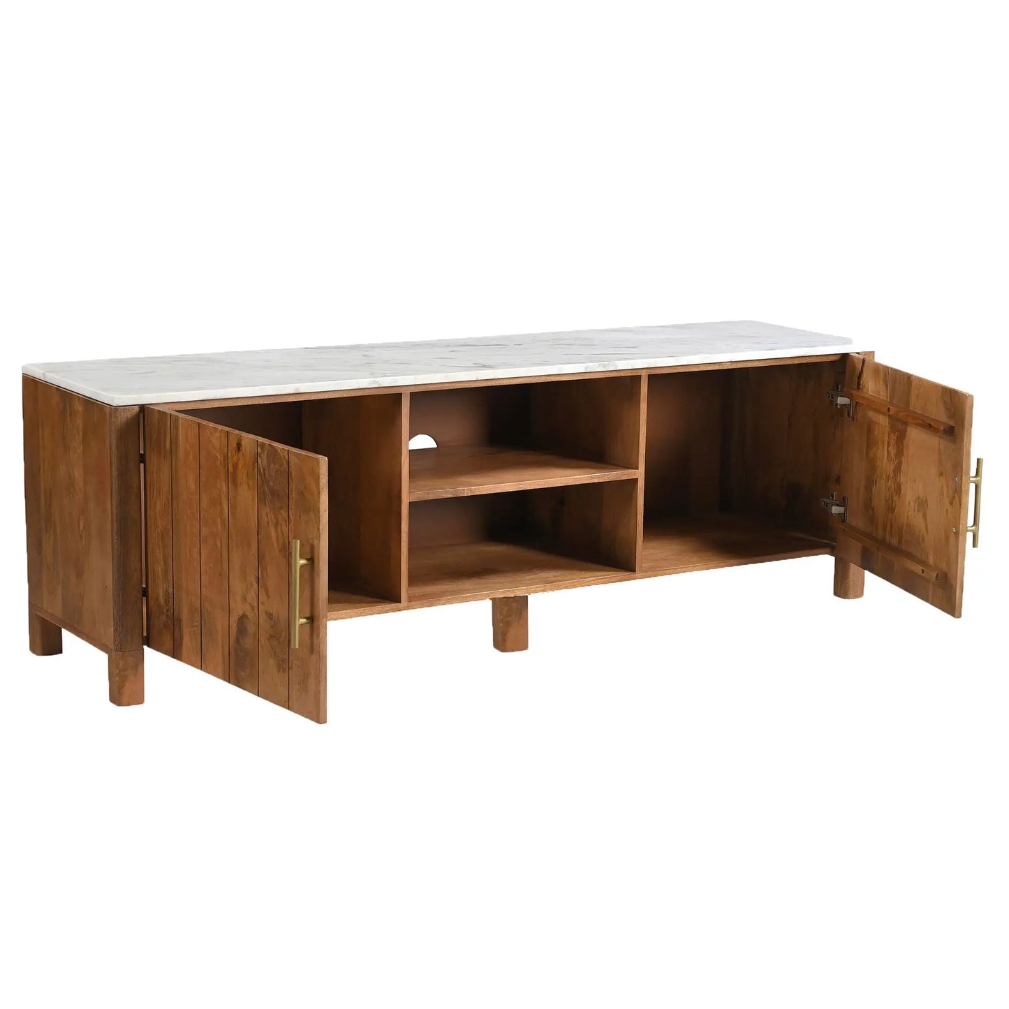 Camden Modern Wood TV Stand – Storage for TVs up to 70