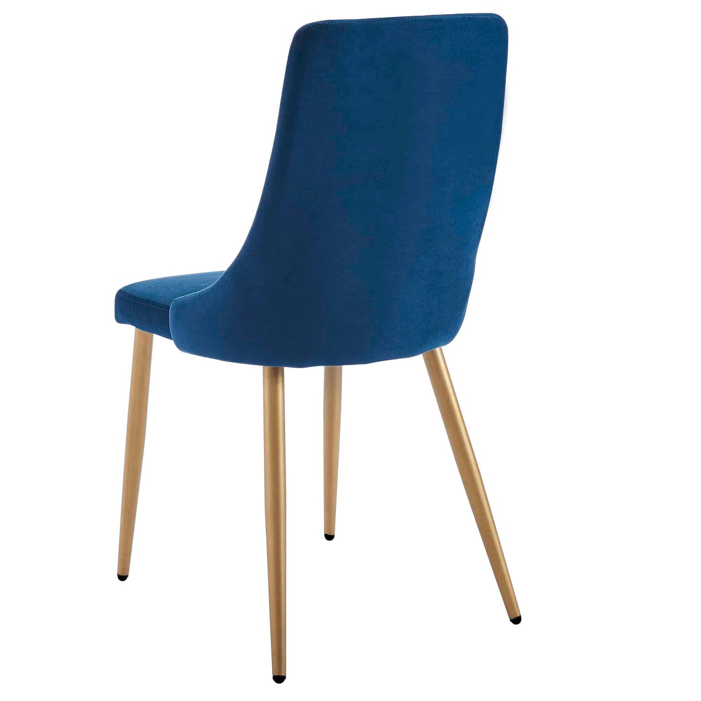 Carmilla Velvet Dining Chairs – with Gold Metal Legs - Set of 2