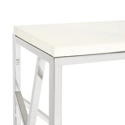 Carole Console Table with Marble Top – Luxury Faux Stone Surface