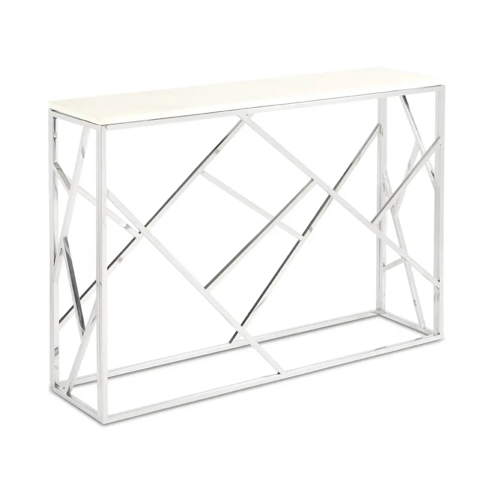 Carole Console Table with Marble Top – Luxury Faux Stone Surface
