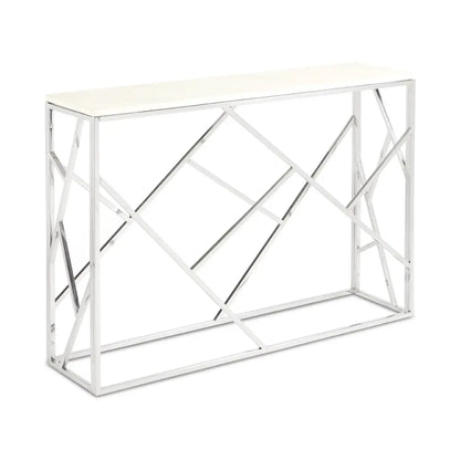 Carole Console Table with Marble Top – Luxury Faux Stone Surface