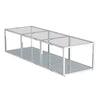 Casini 3pc Small Glass Coffee Table Set