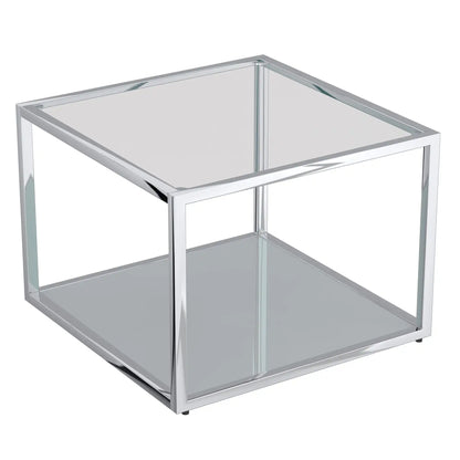 Casini 3pc Small Glass Coffee Table Set