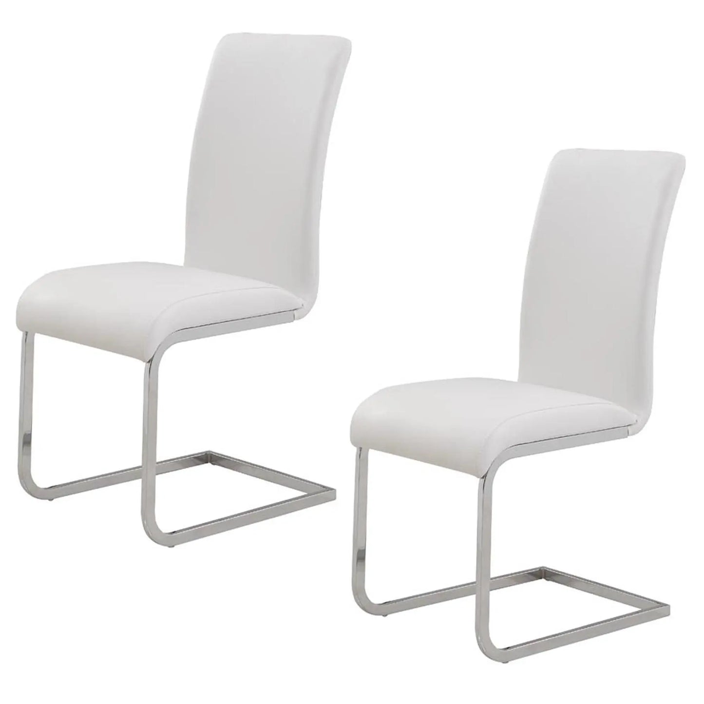 Stark/Maxim 7pc Glass Dining Table Set With Faux Leather Chairs