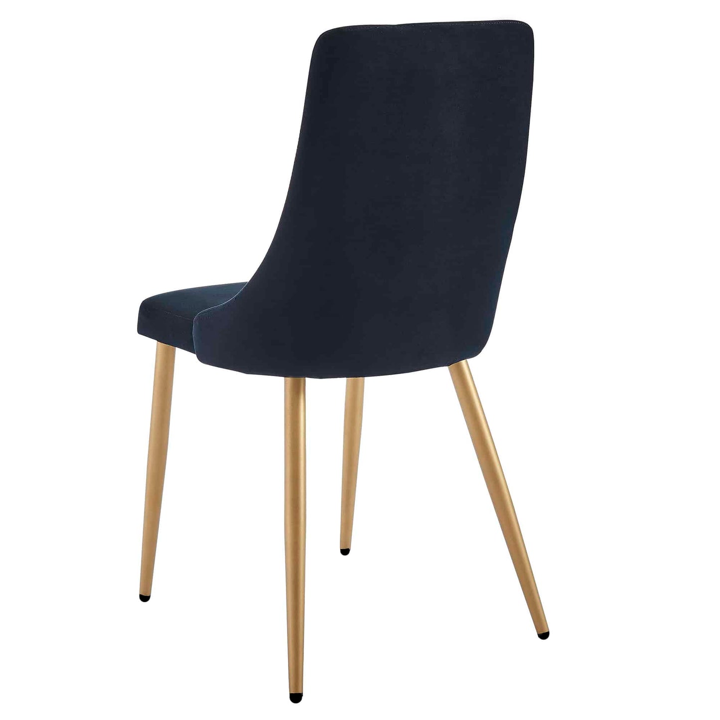 Carmilla Velvet Dining Chairs – with Gold Metal Legs - Set of 2