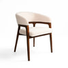 Chanler Upholstered Dining Chair – Modern Wood Frame & Linen Seat