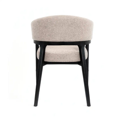 Chanler Upholstered Dining Chair – Modern Wood Frame & Linen Seat